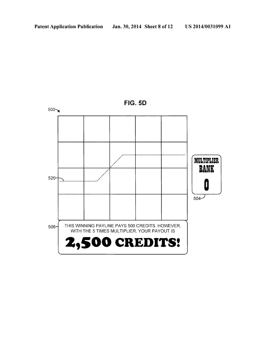 ELECTRONIC GAMING DEVICE WITH MULTIPLIER BANKING - diagram, schematic, and image 09