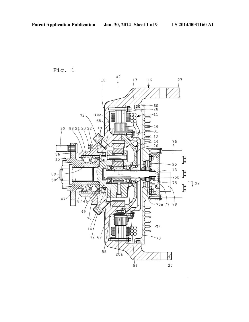 DRIVE DEVICE FOR ELECTRIC VEHICLE - diagram, schematic, and image 02