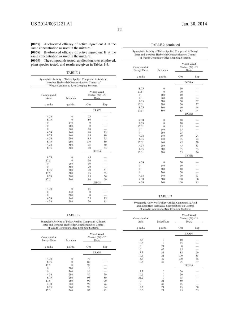 HERBICIDAL COMPOSITIONS COMPRISING     4-AMINO-3-CHLORO-5-FLUORO-6-(4-CHLORO-2-FLUORO-3-METHOXYPHENYL)     PYRIDINE-2-CARBOXYLIC ACID OR A DERIVATIVE THEREOF AND CELLULOSE     BIOSYNTHESIS INHIBITOR HERBICIDES - diagram, schematic, and image 13