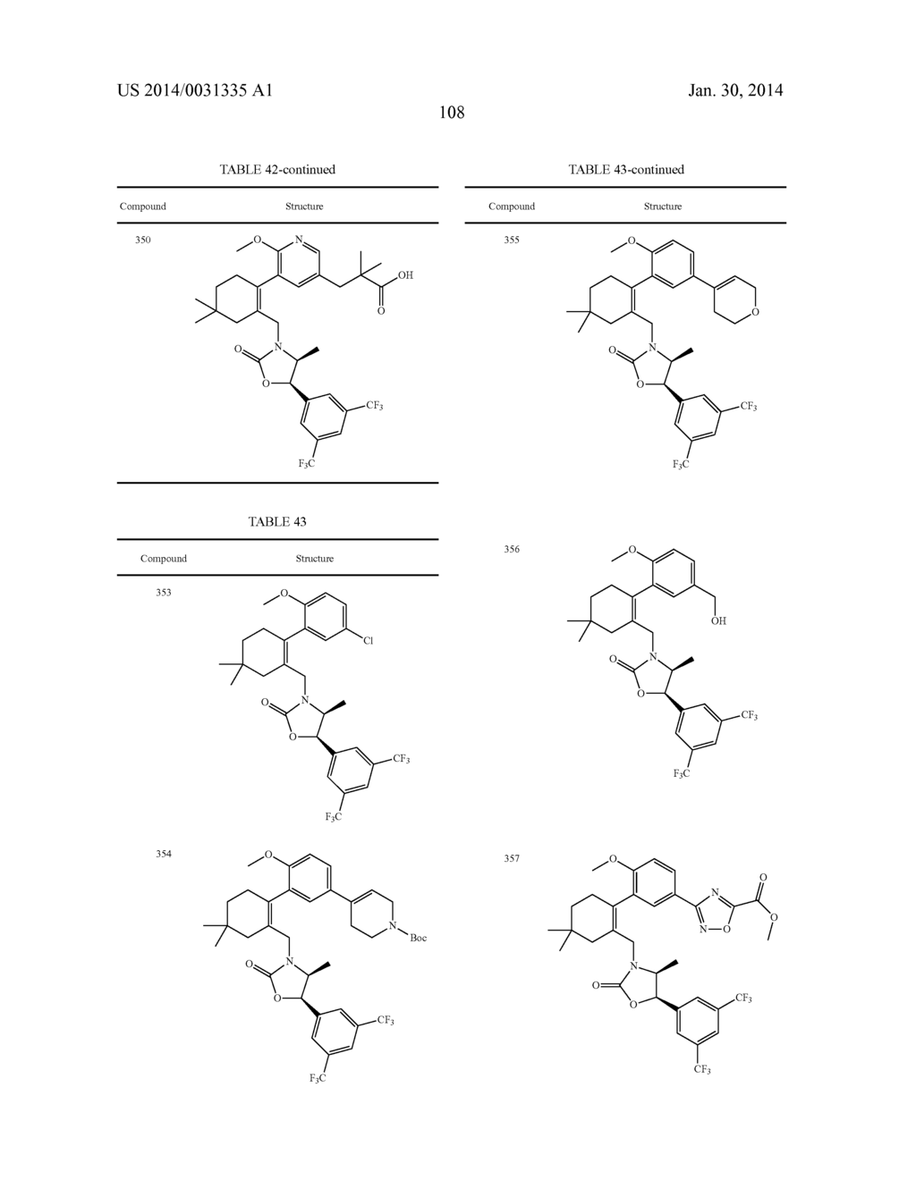 CYCLOALKENYL ARYL DERIVATIVES FOR CETP INHIBITOR - diagram, schematic, and image 109