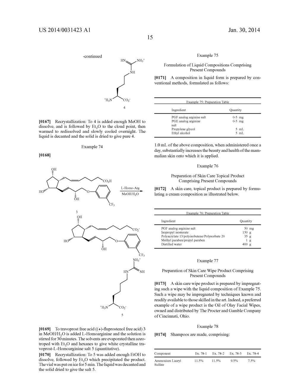 AMINO ACID SALTS OF PROSTAGLANDINS - diagram, schematic, and image 16