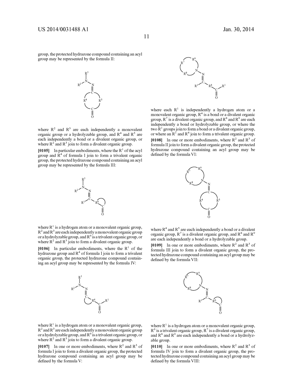 Polymers Functionalized With Protected Hydrazone Compounds Containing An     Acyl Group - diagram, schematic, and image 14