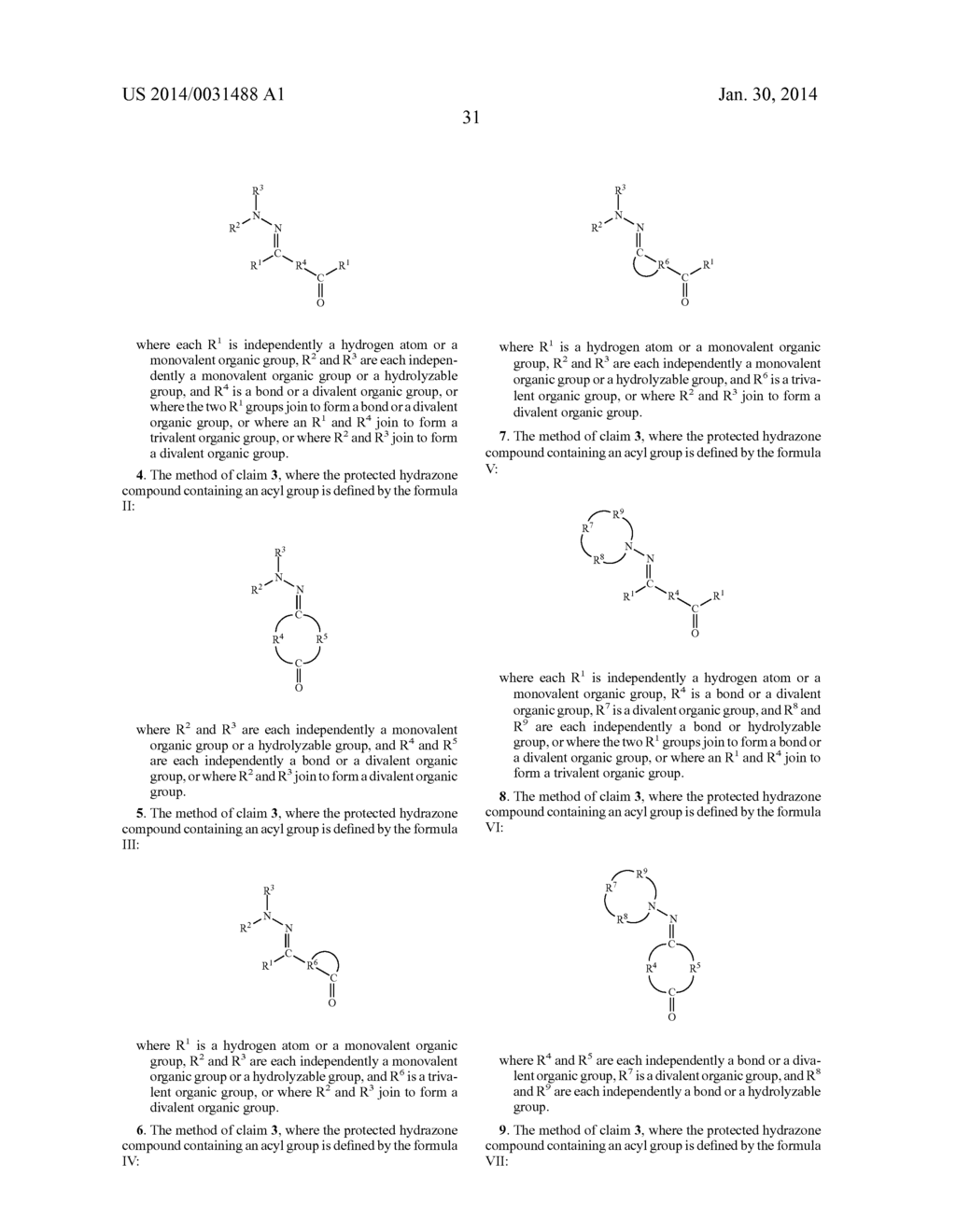 Polymers Functionalized With Protected Hydrazone Compounds Containing An     Acyl Group - diagram, schematic, and image 34