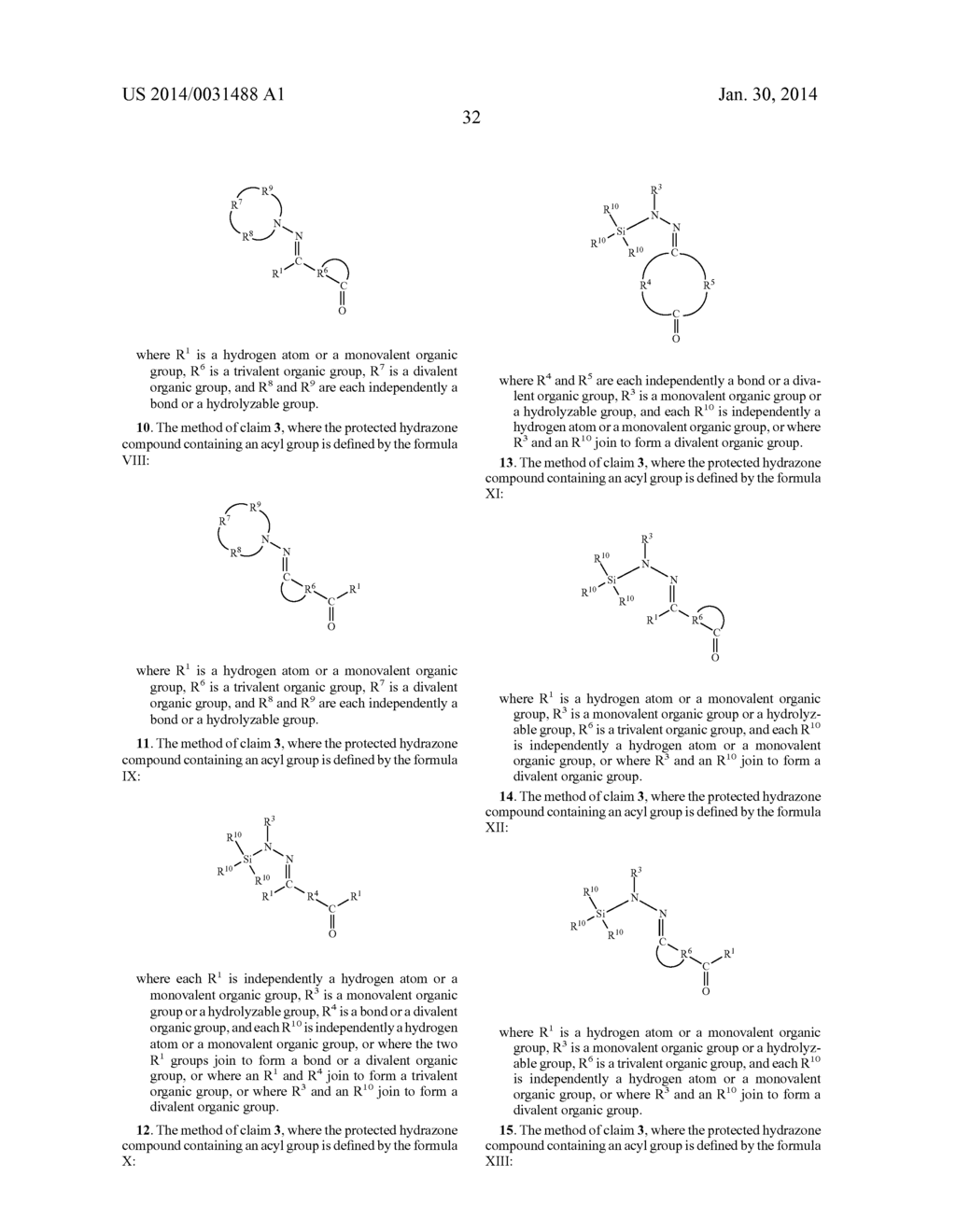 Polymers Functionalized With Protected Hydrazone Compounds Containing An     Acyl Group - diagram, schematic, and image 35