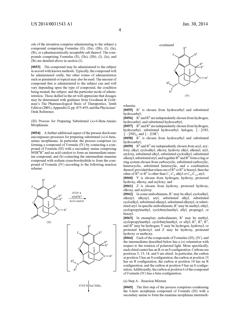 (+)-6-Hydroxy-Morphinan or (+)-6-Amino-Morphinan Derivatives - diagram, schematic, and image 05