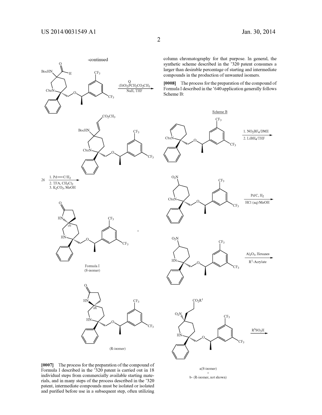 Process and Intermediates for the Synthesis of     8-[-methyl]-8-phenyl-1,7-diaza-spiro[4.5]decan-2-one Compounds - diagram, schematic, and image 03