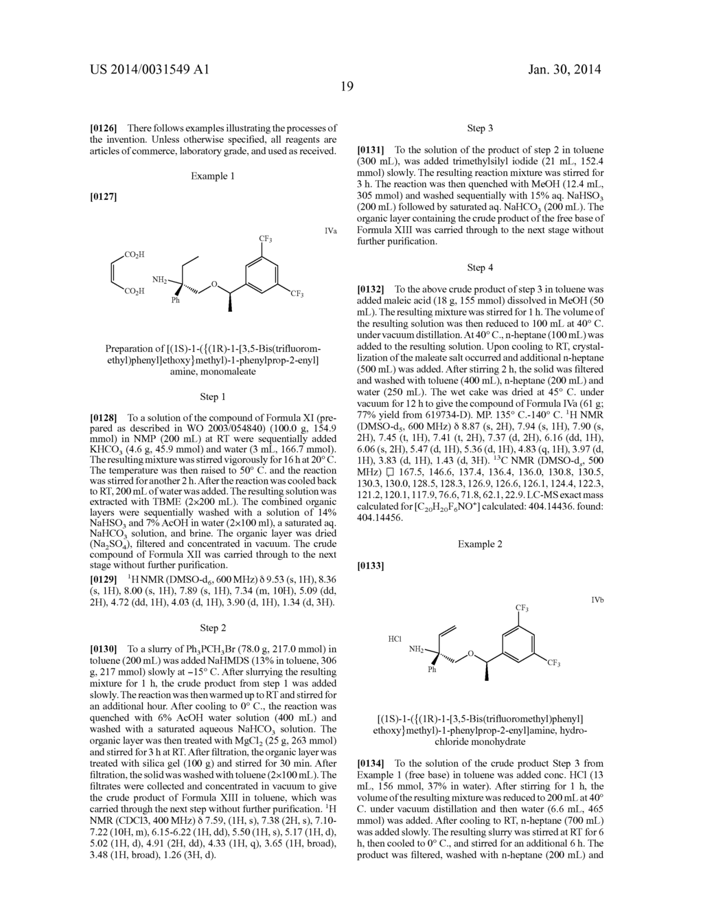 Process and Intermediates for the Synthesis of     8-[-methyl]-8-phenyl-1,7-diaza-spiro[4.5]decan-2-one Compounds - diagram, schematic, and image 20