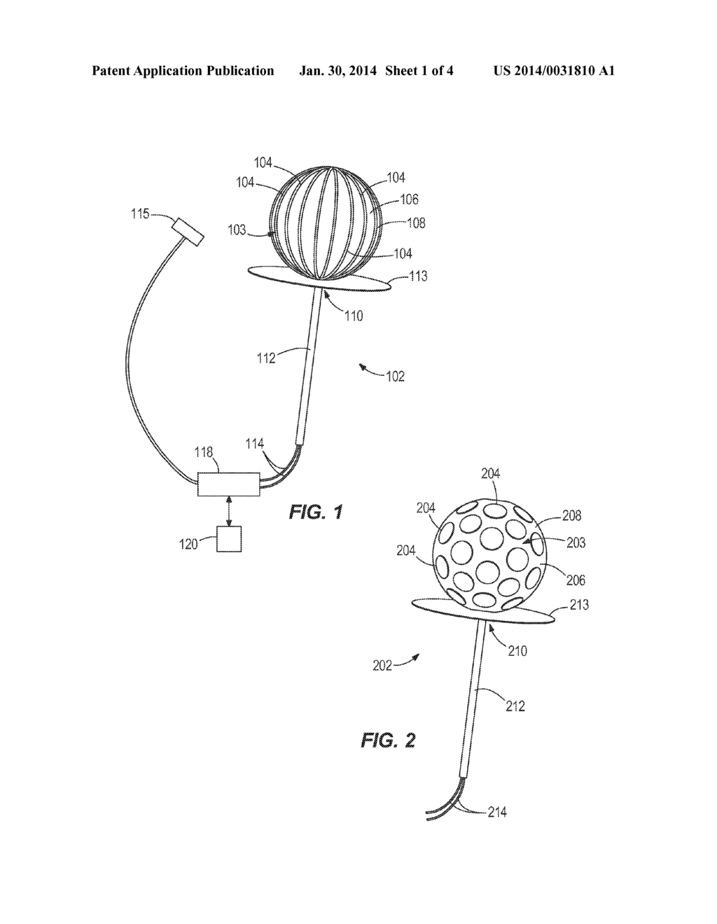 Radiofrequency Probe for Circumferential Ablation of a Hollow Cavity - diagram, schematic, and image 02