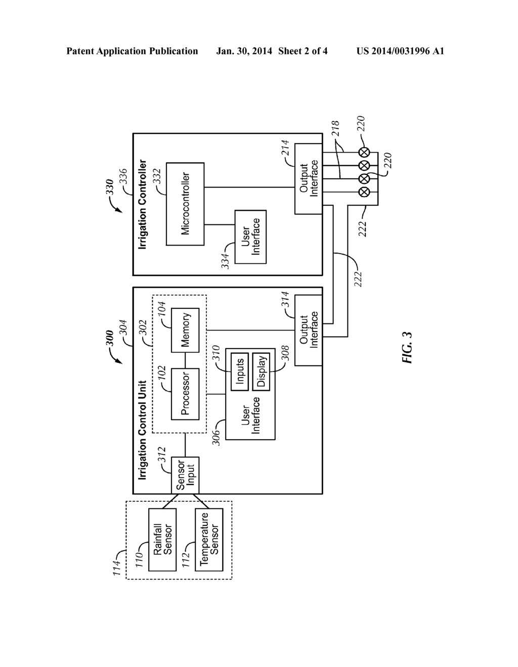 AUTOMATICALLY ADJUSTING IRRIGATION CONTROLLER - diagram, schematic, and image 03