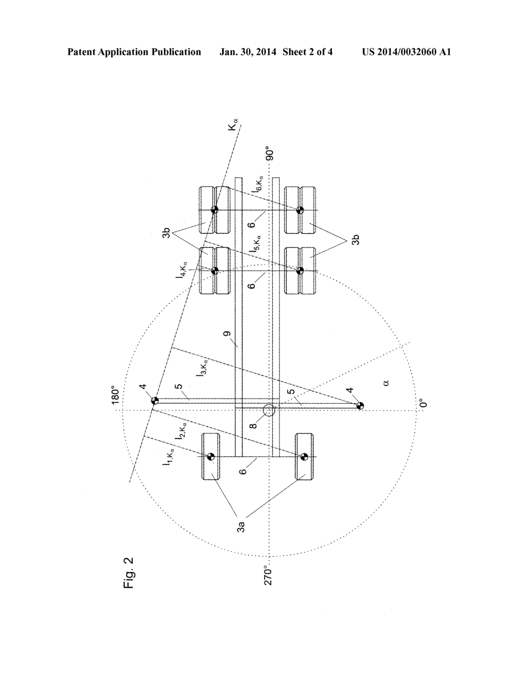 METHOD AND DEVICE FOR MONITORING THE STABILITY OF A LOADING CRANE MOUNTED     ON A VEHICLE - diagram, schematic, and image 03