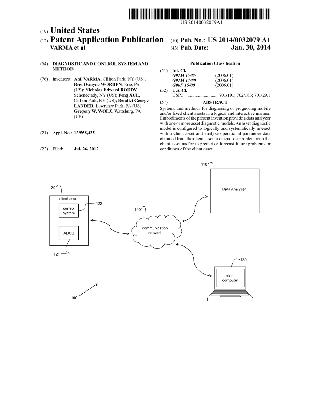 DIAGNOSTIC AND CONTROL SYSTEM AND METHOD - diagram, schematic, and image 01