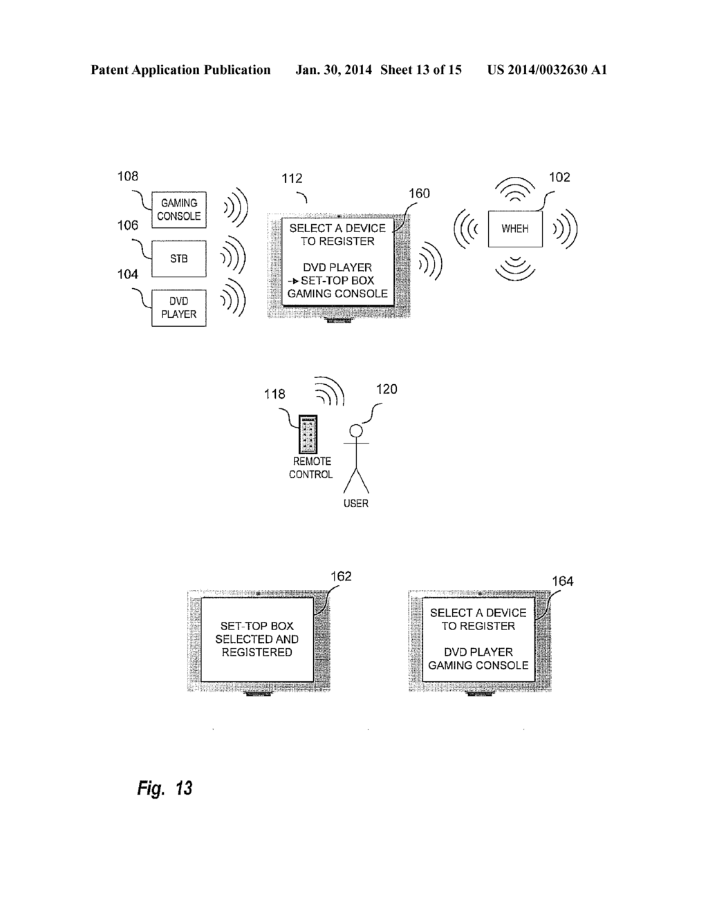 Control of Data Presentation in Multiple Zones Using a Wireless Home     Entertainment Hub - diagram, schematic, and image 14