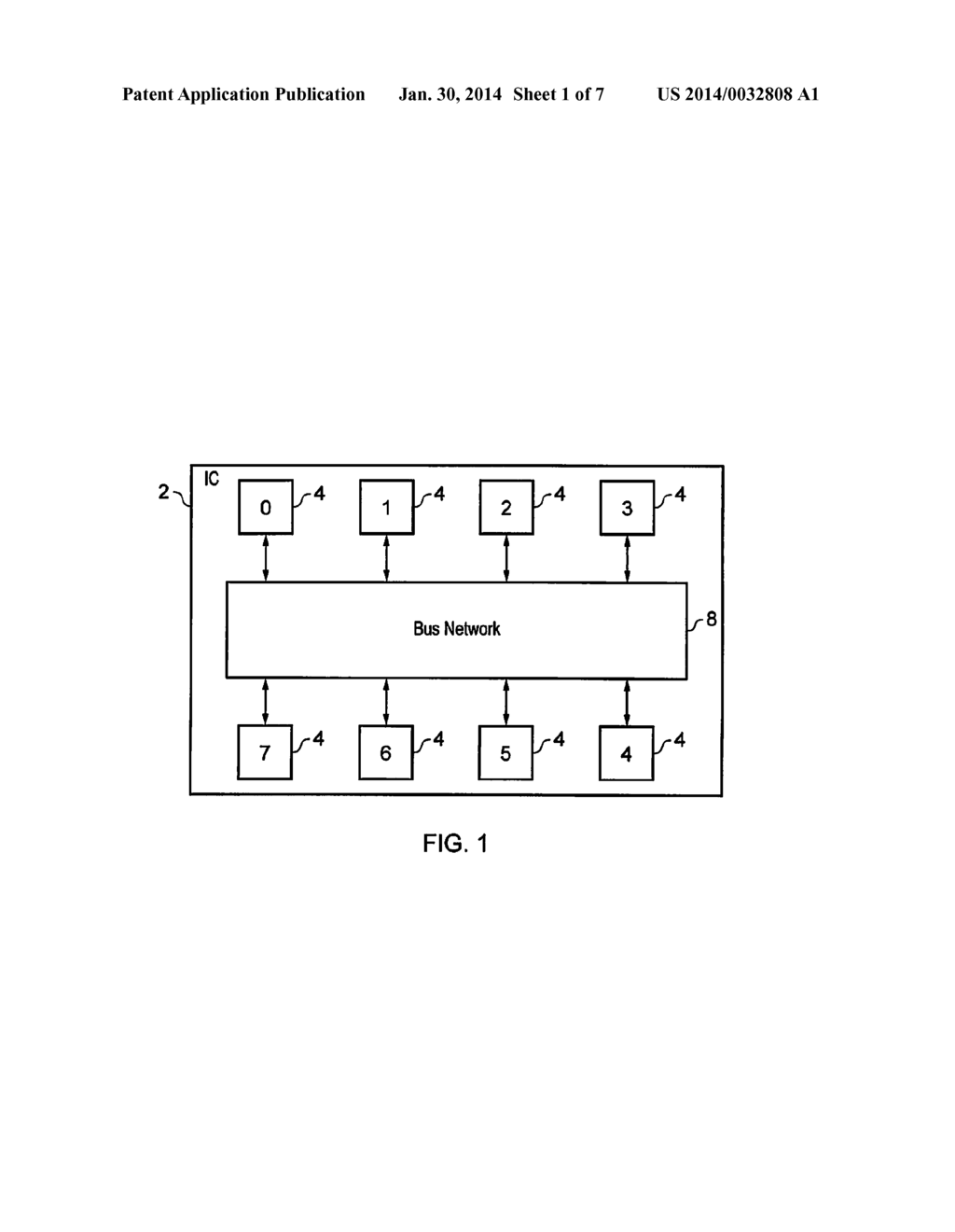 INTEGRATED CIRCUIT HAVING A BUS NETWORK, AND METHOD FOR THE INTEGRATED     CIRCUIT - diagram, schematic, and image 02