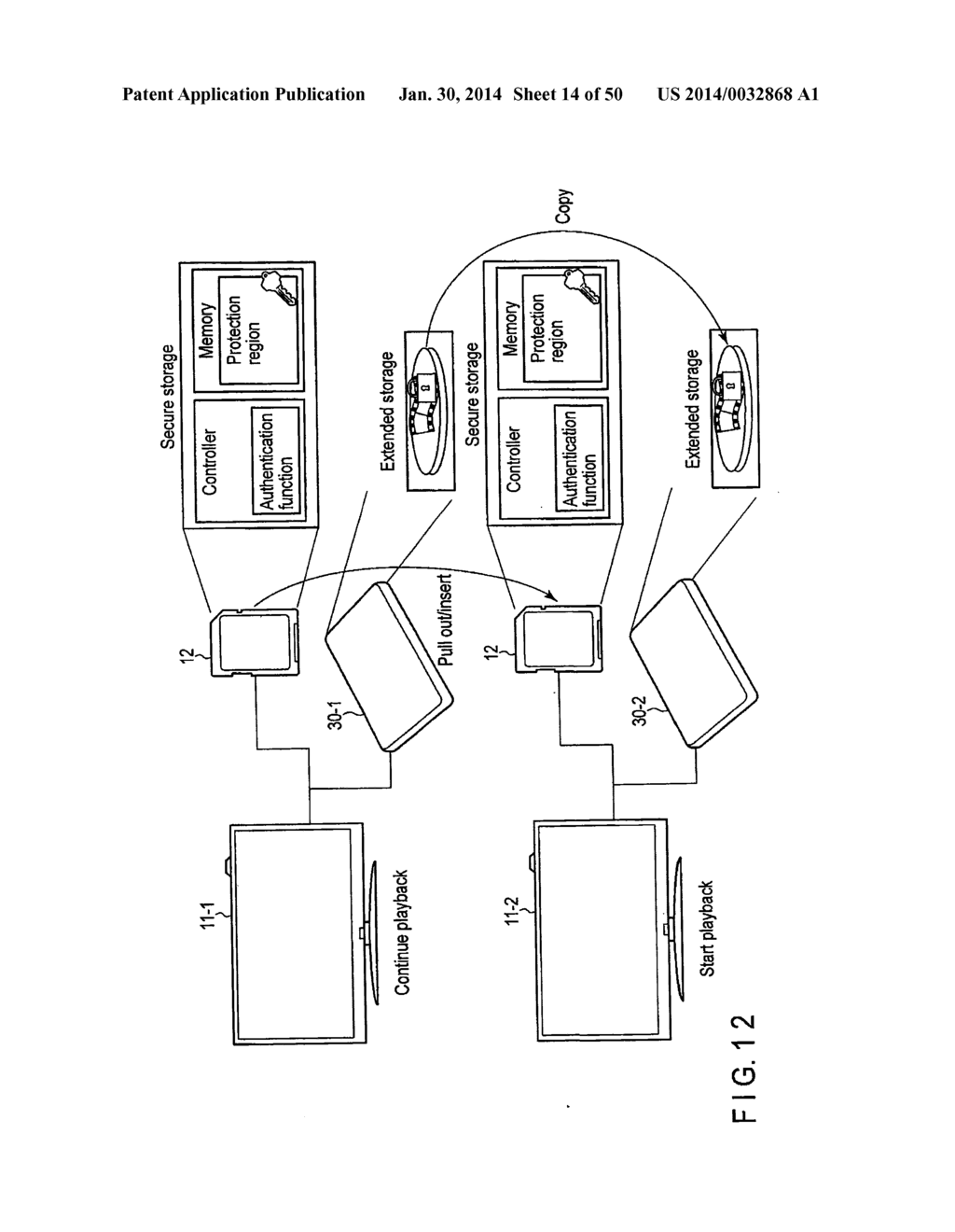 STORAGE SYSTEM IN WHICH INFORMATION IS PREVENTED - diagram, schematic, and image 15