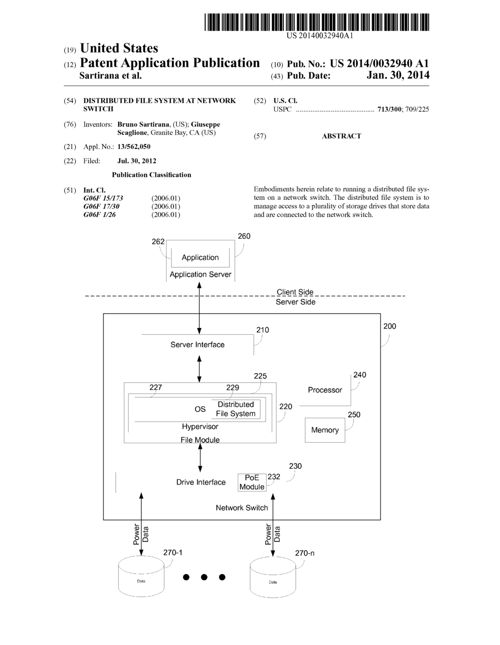 DISTRIBUTED FILE SYSTEM AT NETWORK SWITCH - diagram, schematic, and image 01