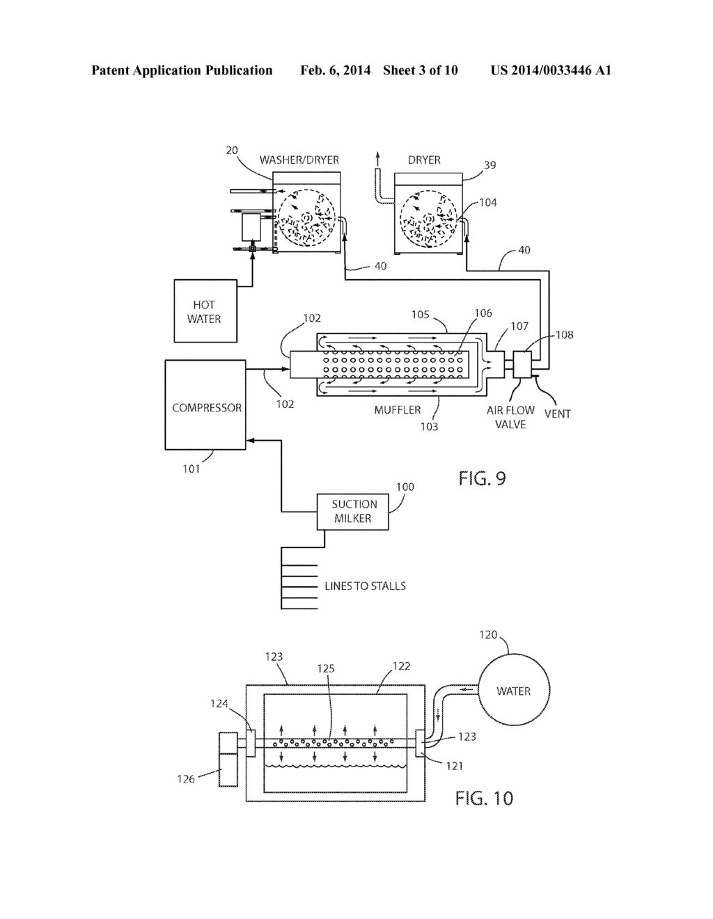 WASHER-DRYER APPARATUS FOR DAIRY TOWELS AND METHOD - diagram, schematic, and image 04