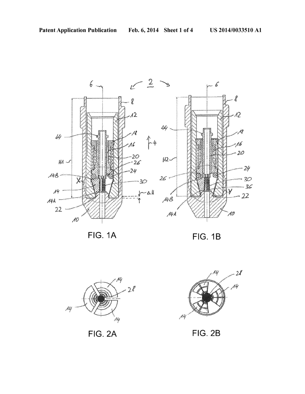 DEVICE AND METHOD FOR REVERSIBLY GRIPPING A BOLT-SHAPED ELEMENT, IN     PARTICULAR A RIVET MANDREL - diagram, schematic, and image 02