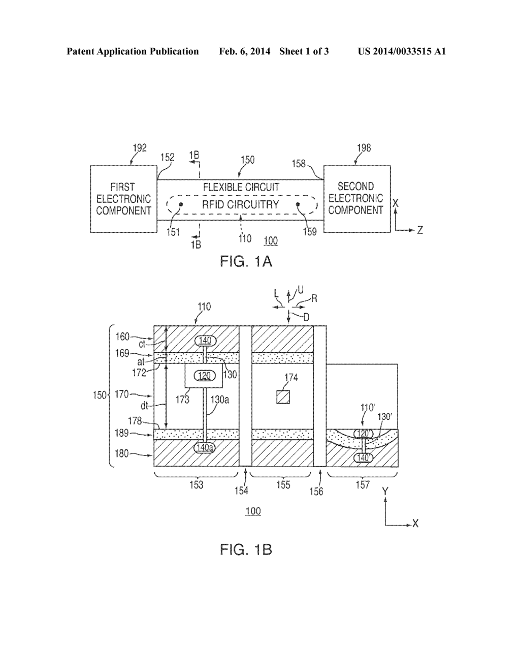 SYSTEMS AND METHODS FOR INTEGRATING RADIO-FREQUENCY IDENTIFICATION     CIRCUITRY INTO FLEXIBLE CIRCUITS - diagram, schematic, and image 02