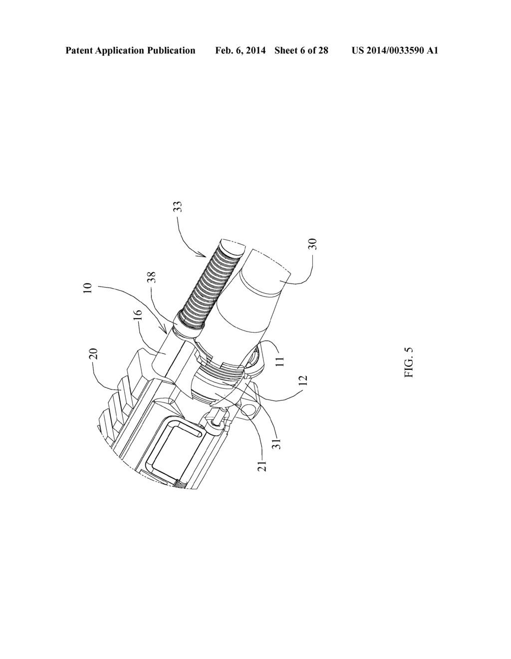 BARREL NUT ASSEMBLY AND METHOD TO ATTACH A BARREL TO A FIREARM USING SUCH     ASSEMBLY - diagram, schematic, and image 07