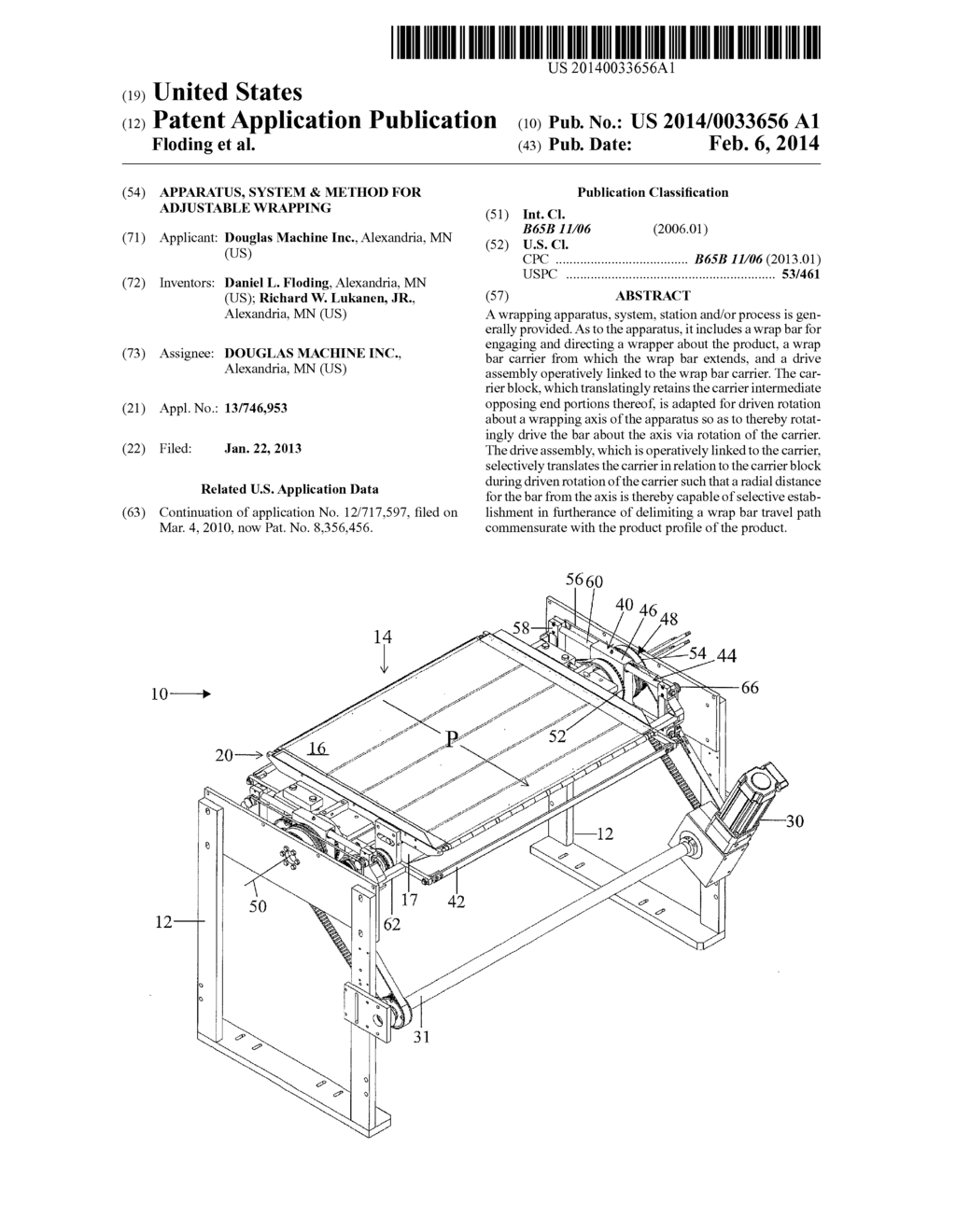 APPARATUS, SYSTEM & METHOD FOR ADJUSTABLE WRAPPING - diagram, schematic, and image 01