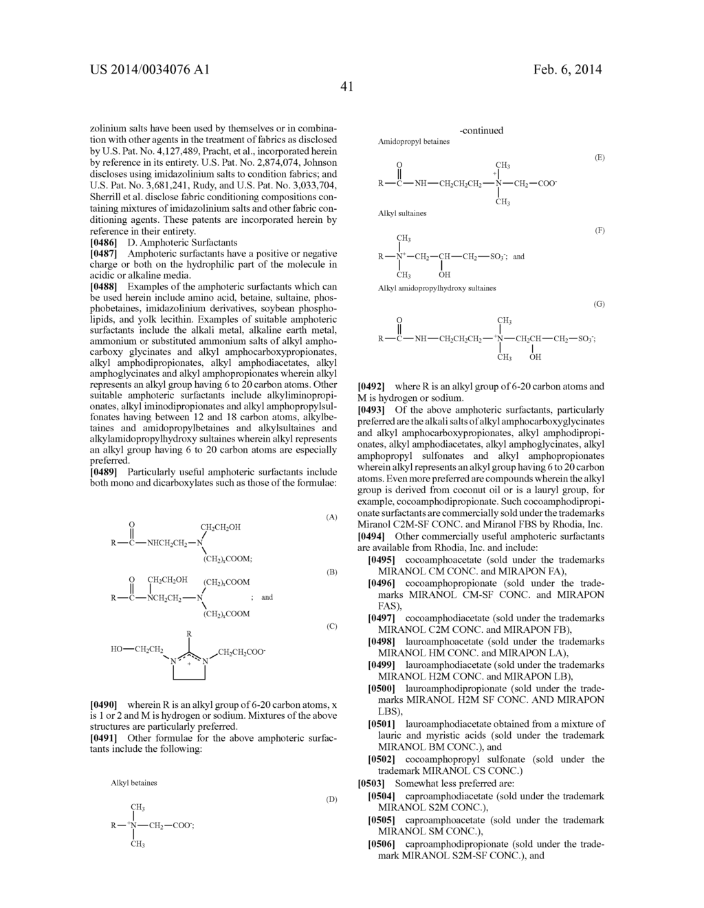 POLYMERS, COMPOSITIONS AND METHODS OF USE FOR FOAMS, LAUNDRY DETERGENTS,     SHOWER RINSES AND COAGULANTS - diagram, schematic, and image 42