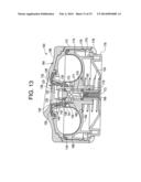 DISPENSER WITH VARIABLE-VOLUME STORAGE CHAMBER, ONE-WAY VALVE, AND     MANUALLY-DEPRESSIBLE ACTUATOR diagram and image