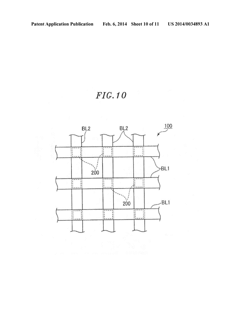 SWITCH DEVICE AND CROSSBAR MEMORY ARRAY USING SAME - diagram, schematic, and image 11