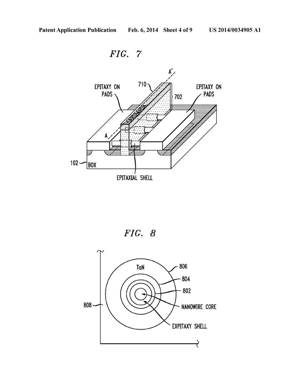 Epitaxially Thickened Doped or Undoped Core Nanowire FET Structure and     Method for Increasing Effective Device Width - diagram, schematic, and image 05