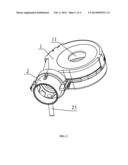 CONNECTING STRUCTURE BETWEEN VOLUTE OF BLOWER AND CONVERSION INTERFACE diagram and image