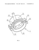 CONNECTING STRUCTURE BETWEEN VOLUTE OF BLOWER AND CONVERSION INTERFACE diagram and image