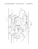 PASSENGER SUITE SEATING ARRANGEMENT WITH MOVEABLE VIDEO MONITOR diagram and image