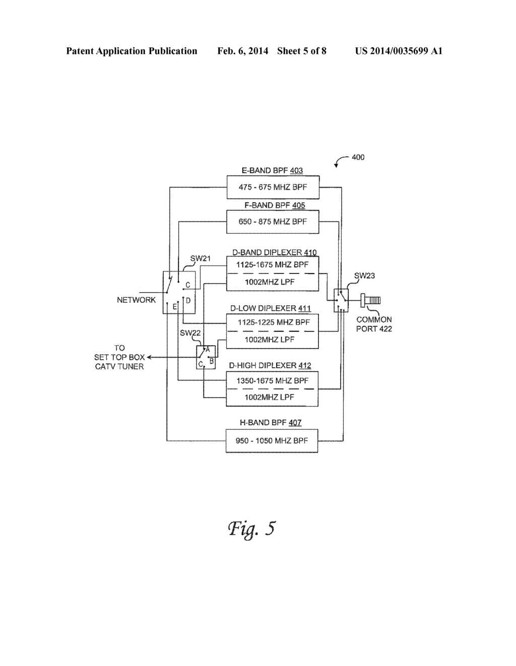 Combined Network Switching and Filter System and Method - diagram, schematic, and image 06