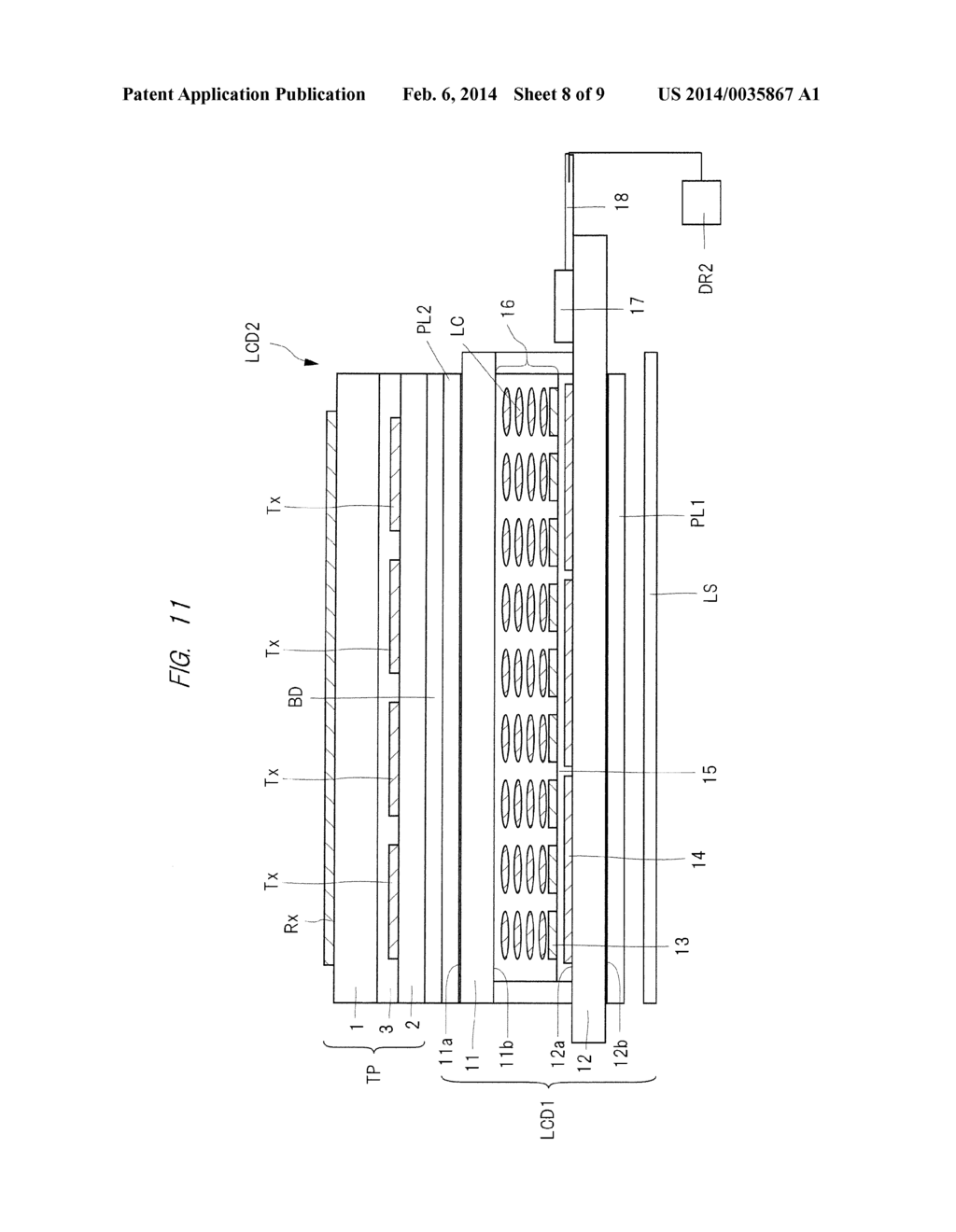 INPUT DEVICE AND DISPLAY DEVICE WITH INPUT DEVICE - diagram, schematic, and image 09