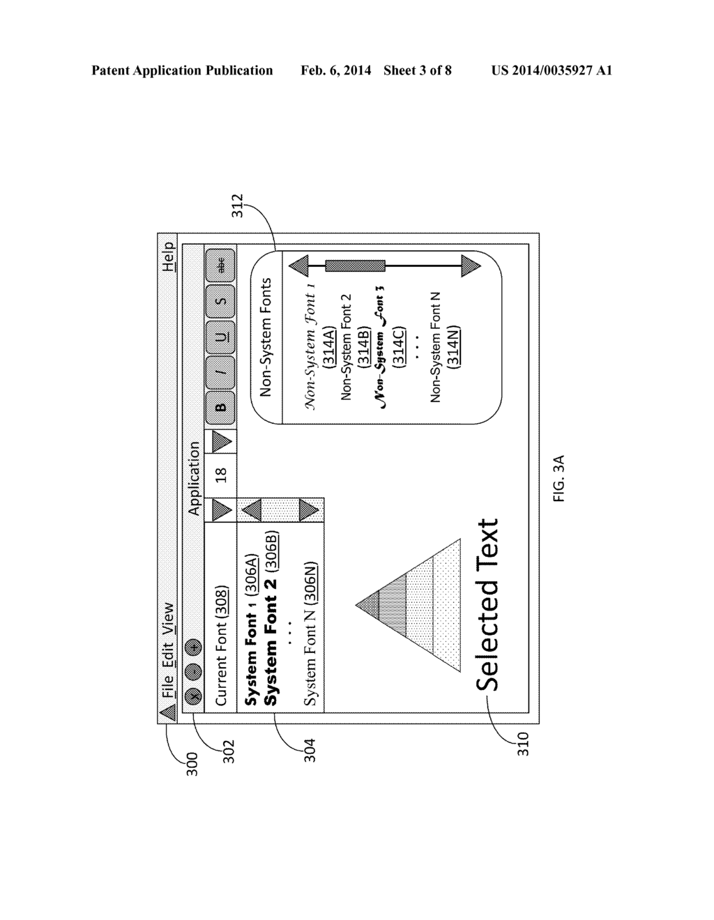 Methods, Computer Readable Media, and Apparatuses for Enabling Non-System     Fonts - diagram, schematic, and image 04