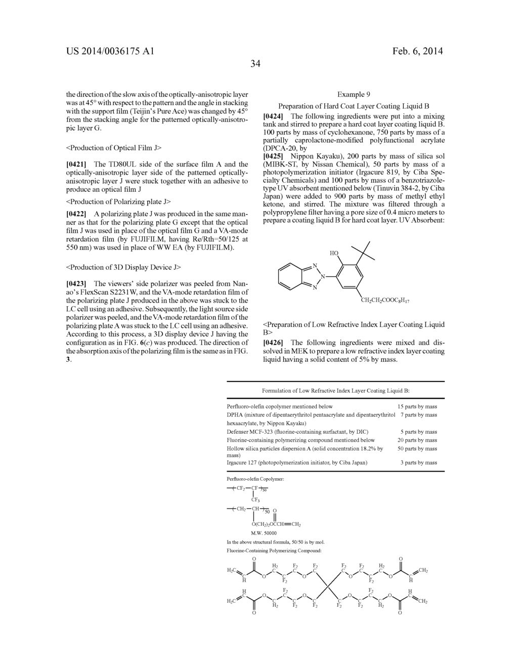 OPTICAL FILM FOR 3D IMAGE DISPLAY, 3D IMAGE DISPLAY DEVICE, AND 3D IMAGE     DISPLAY SYSTEM - diagram, schematic, and image 42