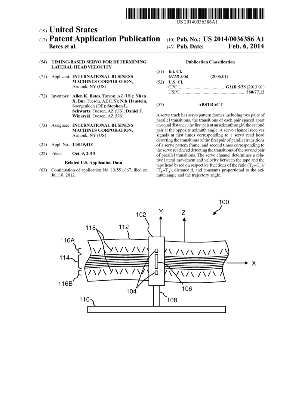 TIMING-BASED SERVO FOR DETERMINING LATERAL HEAD VELOCITY - diagram, schematic, and image 01