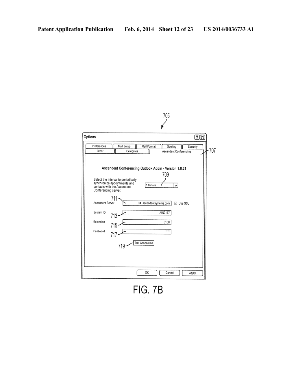 METHOD, APPARATUS AND SYSTEM FOR INITIATING CONFERENCE CALL USING CALENDAR     EVENTS - diagram, schematic, and image 13