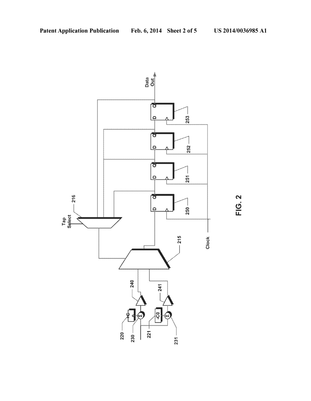 DECISION FEEDBACK EQUALIZATION WITH SELECTABLE TAP - diagram, schematic, and image 03