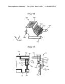 APPARATUS AND METHOD FOR  PREVENTING AN INFORMATION STORAGE DEVICE FROM     FALLING FROM A REMOVABLE DEVICE diagram and image