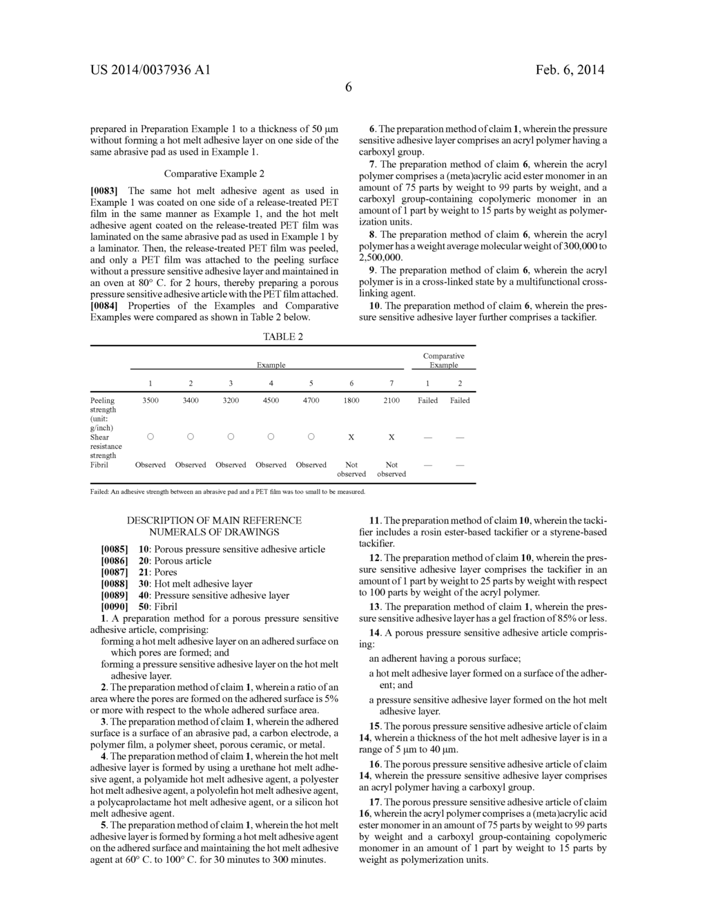 PREPARATION METHOD FOR POROUS PRESSURE SENSITIVE ADHESIVE ARTICLE - diagram, schematic, and image 09