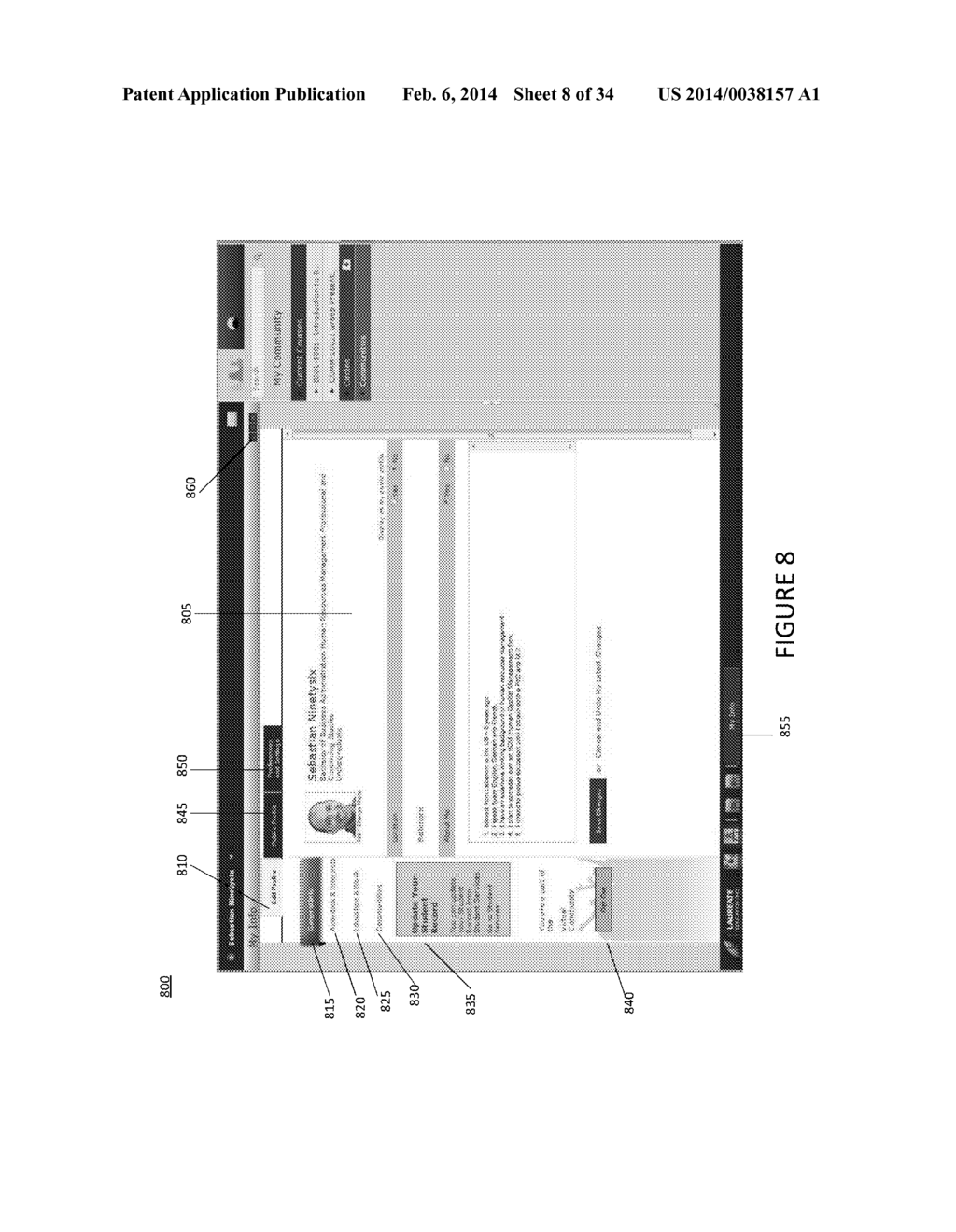 LEARNING SYSTEM AND METHOD THAT PREVENTS COMMUNICATION OF UNAUTHORIZED     CONTENT DURING A LEARNING SESSION - diagram, schematic, and image 09