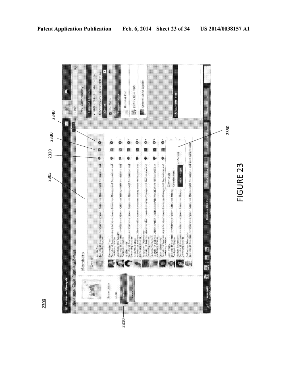 LEARNING SYSTEM AND METHOD THAT PREVENTS COMMUNICATION OF UNAUTHORIZED     CONTENT DURING A LEARNING SESSION - diagram, schematic, and image 24