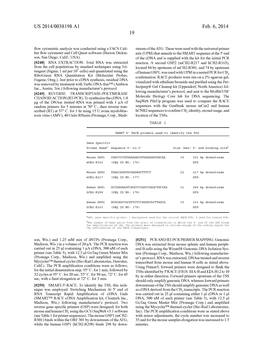 CANNABINOID 2 (CB2) RECEPTOR GENE PROMOTER AND UNIQUE RNA TRANSCRIPTS IN B     CELLS AND METHODS OF USE - diagram, schematic, and image 52