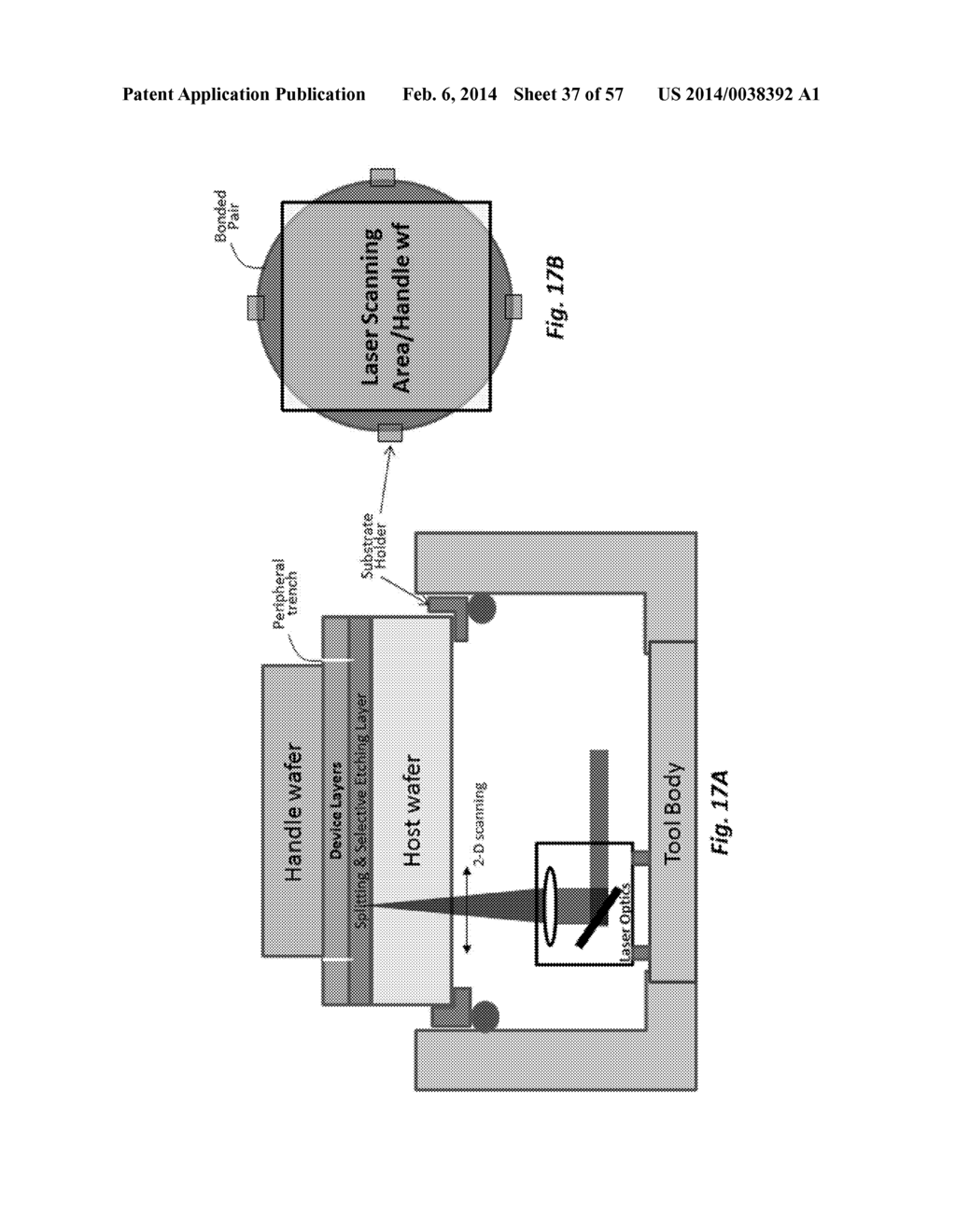 SYSTEMS AND METHODS FOR LASER SPLITTING AND DEVICE LAYER TRANSFER - diagram, schematic, and image 38