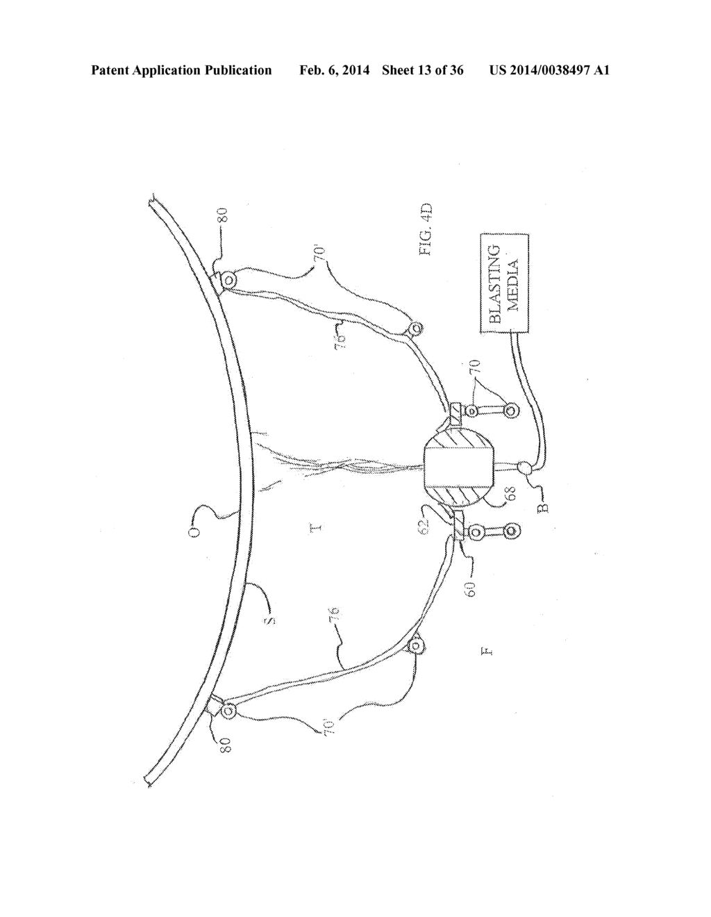 SURFACE TREATMENT SYSTEM AND METHOD FOR ACHEIVING A SUBSTANTIALLY UNIFORM     SURFACE PROFILE FOR A TREATED SURFACE - diagram, schematic, and image 14