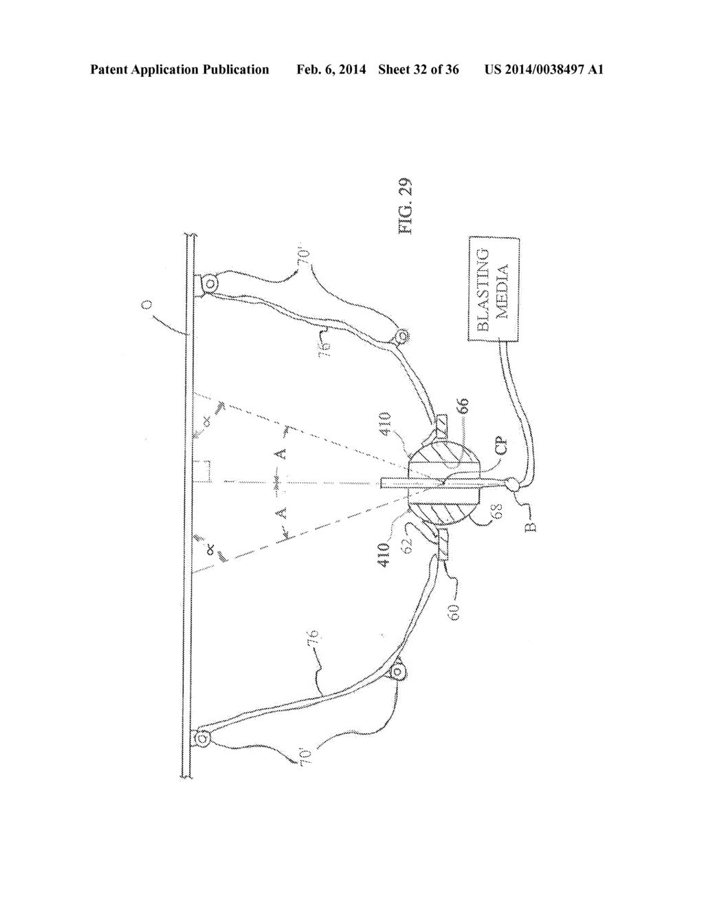 SURFACE TREATMENT SYSTEM AND METHOD FOR ACHEIVING A SUBSTANTIALLY UNIFORM     SURFACE PROFILE FOR A TREATED SURFACE - diagram, schematic, and image 33