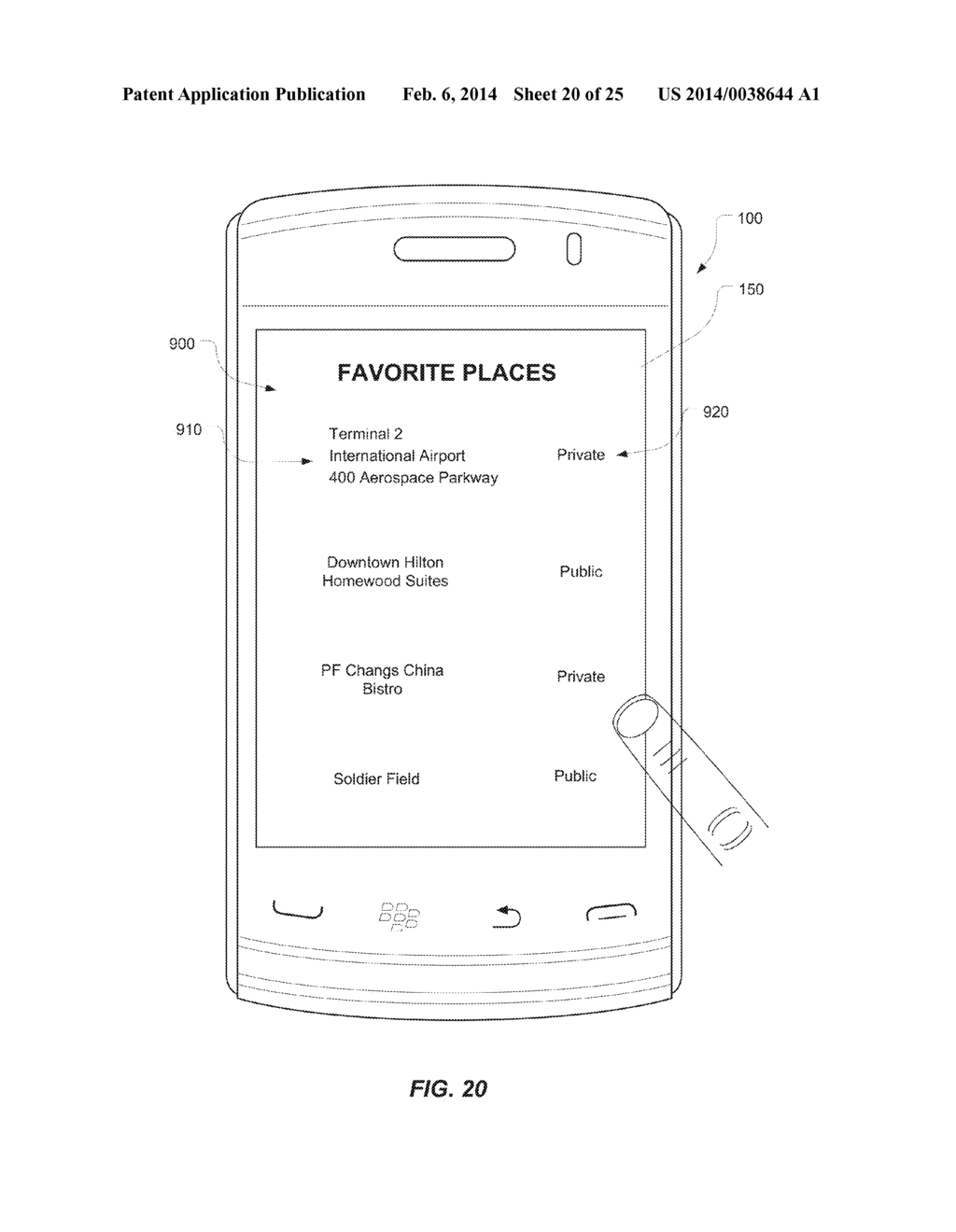 Managing of Application Access To Centrally Stored Place-Related Data On A     Mobile Device - diagram, schematic, and image 21