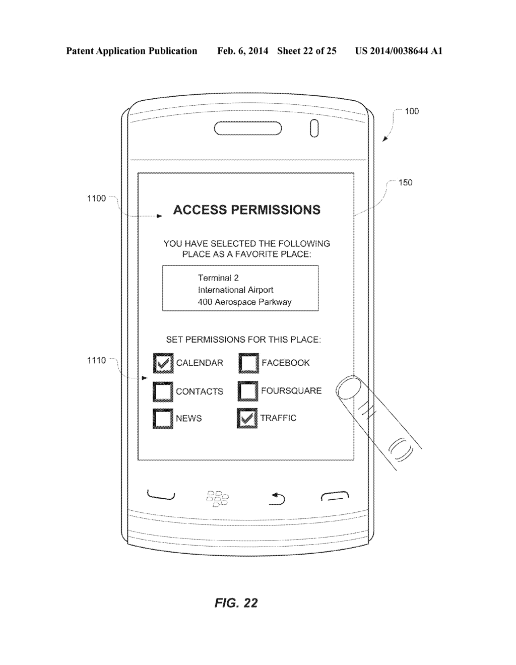 Managing of Application Access To Centrally Stored Place-Related Data On A     Mobile Device - diagram, schematic, and image 23