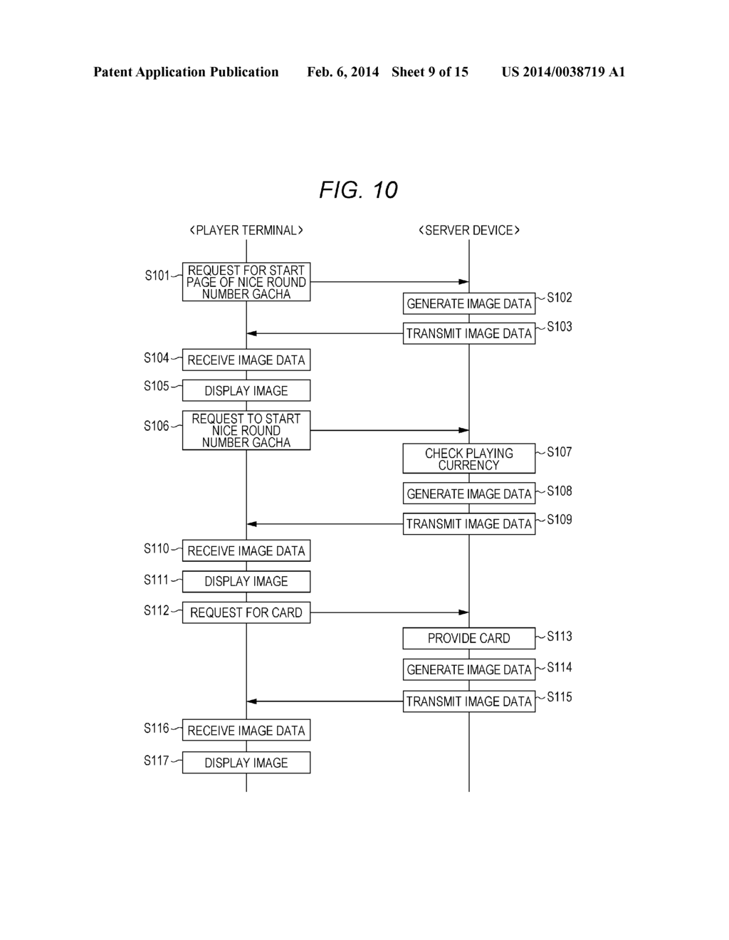 SERVER DEVICE, AND NON-TRANSITORY COMPUTER-READABLE STORAGE MEDIUM STORING     GAME PROGRAM - diagram, schematic, and image 10