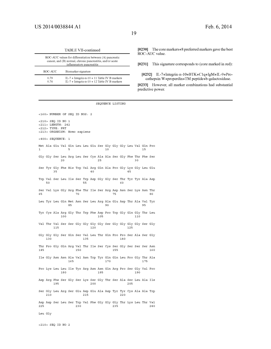 Method, Array and Use for Determining the Presence of Pancreatic Cancer - diagram, schematic, and image 31